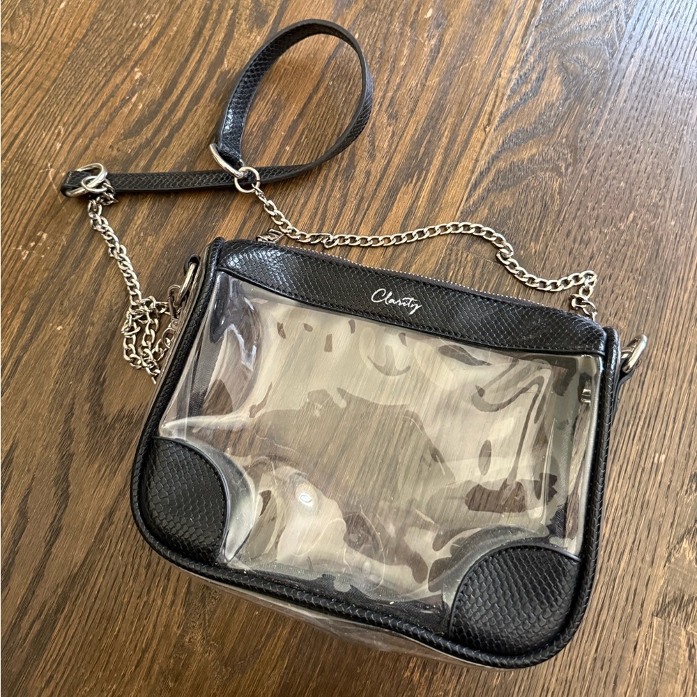 Black and Clear Crossbody Bag